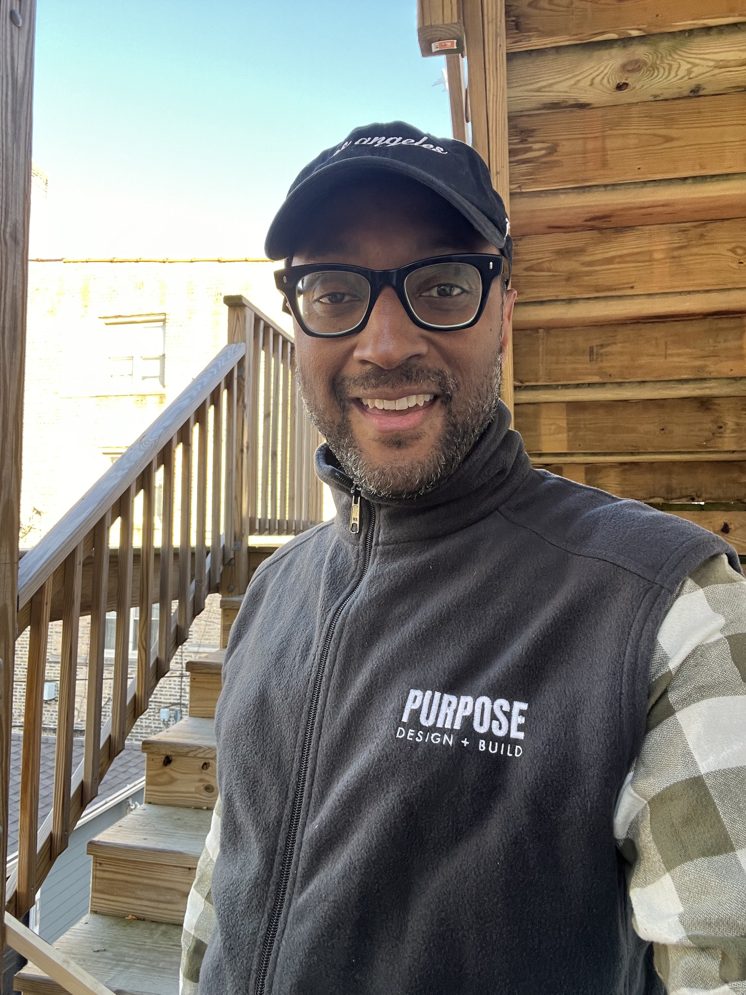 Steve Larosiliere on a job site